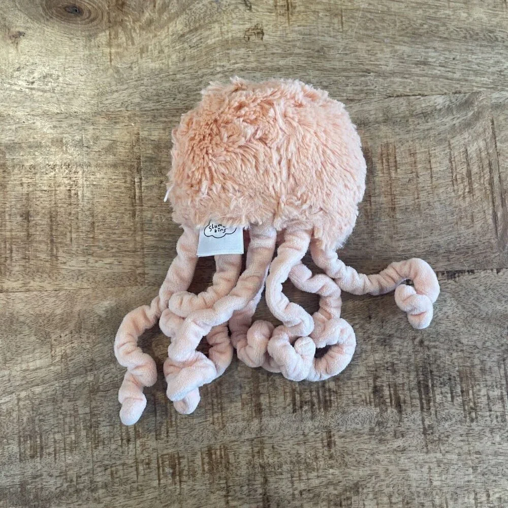Slumberkins Mini Jellyfish Super Soft Stuffed Animal Plush Orange Octopus